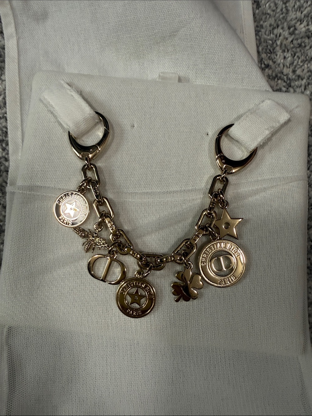 Dior Gold-Tone Charm Chain for Dior Bag
